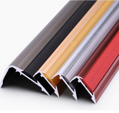 China Contemporary HOT Selling Aluminum Stair Nosing Anti-Slip Strip For Stairs for sale