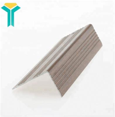 China Decorations Aluminum Fluted Stair Nosing Angle 39.5 x 12.5 x 2.5 to Protect Stair Edge for sale