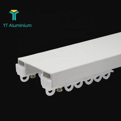 China Curtian Accessories Ceiling Nano Curtain Track Horizontal Aluminum Mini Curtain Track for sale