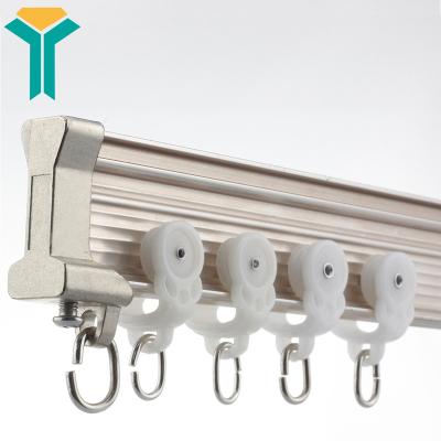 China Metal Aluminum I Beam Flexible Curtain Track Drapery Hardware Curtain Track for sale