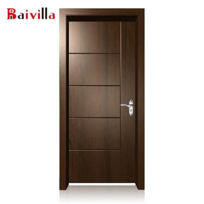 China Latest Modern Design Interior Modern Solid Wood Door for sale