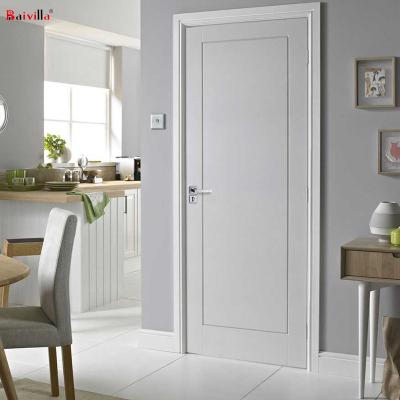 China Modern Cheap MDF Flush Door Skin , Natural Oak Veneer White Door for sale