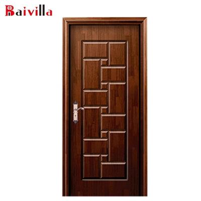 China Sound Proof Oak Timber Solid Wood Internal Doors for sale