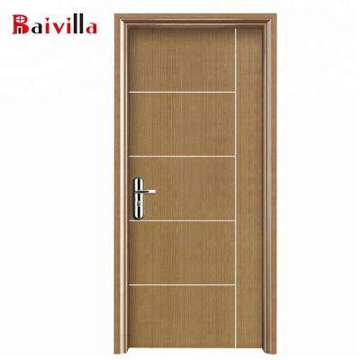 China WUPVC Modern Single Room Modern Wood Door for sale