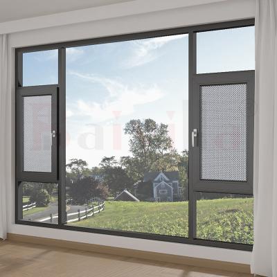 China Swing Baivilla Casement Windows As2047 Australian Standard Aluminum Double Glazed Window And Door for sale