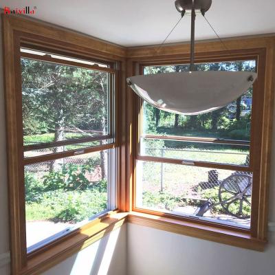 China American Style Aluminum Hung Windows Double Glazed Dust Proof Single Window Slip for sale