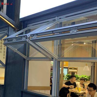 China Folding Aluminum Vertical Folding Door and Window Push Fold Up Window Hot Sale for sale