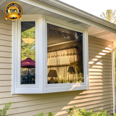 China Baivilla High Quality Aluminum Double Swing Bay Window for sale