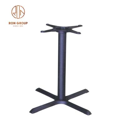 China Modern black cast iron cafe dining table base for restaurant for sale