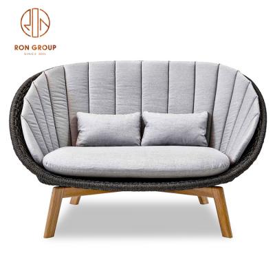 China Weather Furniture Outdoor Cheap Synthetic Rattan Corner Sofa Sets Aluminum Outdoor Furniture Patio Rattan Furniture Sofa for sale