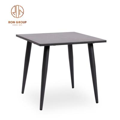 China Modern aluminum square coffee table with powder coating for sale