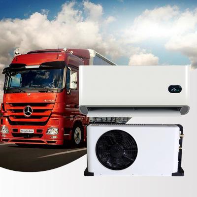 China Universal Good Car Battery Power Split Air Conditioner, 12v/24v Parking Truck Tractor Air Conditioner 800*400*170mm for sale