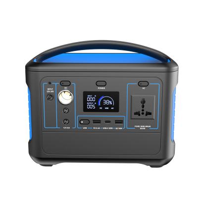 China Type C Portable Generator Set 500w 1000w 2000w Solar Power Station Lithium Battery for sale