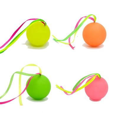 China Glowing Bite-Resistant Ball Toy Training Ball Waterproof Glowing Bite Toy Molar Cat Rubber Ball Fluorescent Pet Viable Pet for sale