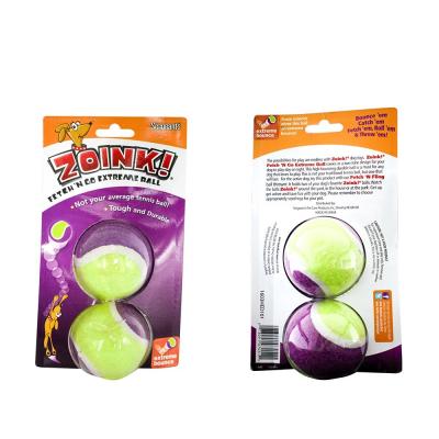 China Wholesale Viable Soft Interactive Tennis Ball Toy Dog Chew Tennis Ball Toy Pet Thrower Dog Tennis Ball for sale