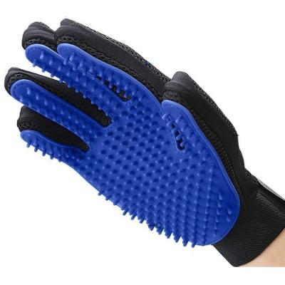 China [2021 Upgraded Version Sustainable] Pet Grooming Gloves, Soft Deshedding Brush Glove For Cat And Dog for sale