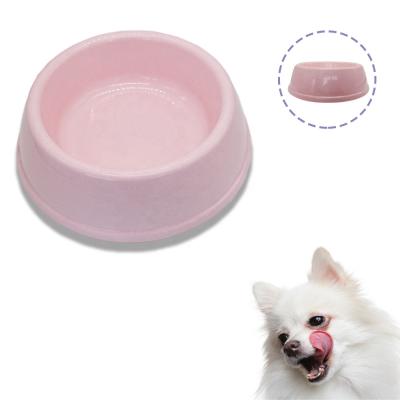 China Round Color Dog Bowl Pet Feeder Consumption Plastic Viable Indoor Non-Slip Pet Bowl Plastic Food Bowl for sale