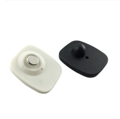 China Clothing Store EAS System Mini Square RF Hard Tag For Clothing Store 8.2 MHz Clothing Hard Tag for sale