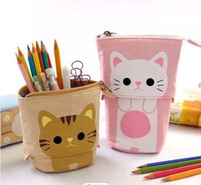 China & Cute Plush Hot Sale Fabric Pencil Case for Girls Logo Makeup Pencil Case Custom Made for sale