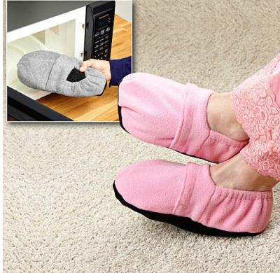 China Microwave Heating Lard Health Non-slip Warm Slippers/Wear-Resistant Slippers Shear Warm Slippers Booties for sale