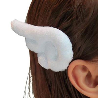 China Fashionable 1 Pair Of Plush Toy Angel Wings Cute Hairpin Hair Clips for sale