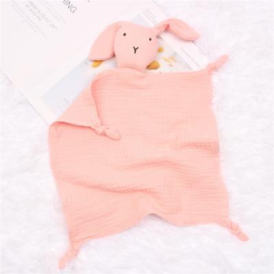 China Design Washable Warm Organic Cotton Towel Comforter Sleep Bib Baby Teething Ins Muslin Cotton Gauze Bibs for sale