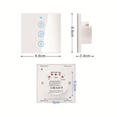 China EU Wifi UK Luxury Touch Switch Standard Smart Home Wall Touch Switch & Alexa Use for sale