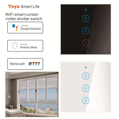 China Luxury EU UK EU UK roller blind touch smart wifi switch luxury blind touch smart switch home blind smart curtain switch for sale