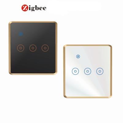 China Tuya App (Smart Life) EU UK USA Australia Standard No Zigbee Switch Support Google Home Tuya Wifi Smart Touch Screen Neutral for sale