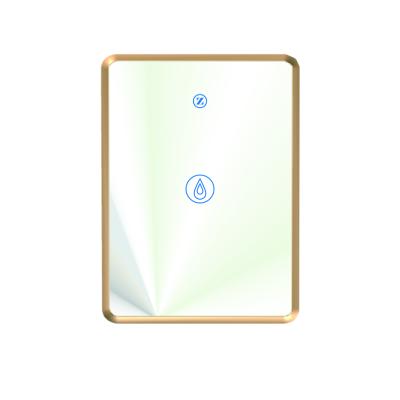 China ABS+Tempered Panel 20A Water Heater Tuya Wifi Smart Home Zigbee Metal Bezel Touch Glass Wall Switch for sale