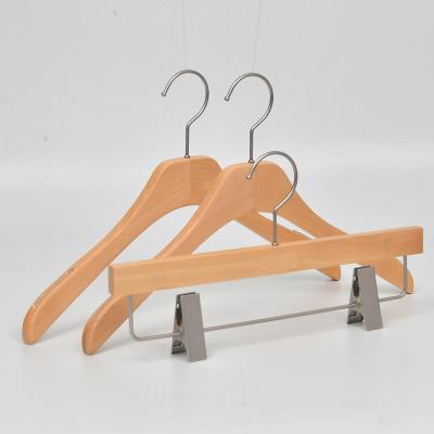 China Behind Doors/On Walls High End Coat Hanger Engraved Custom Hangers Brand Wooden Set Hanger For Shop for sale