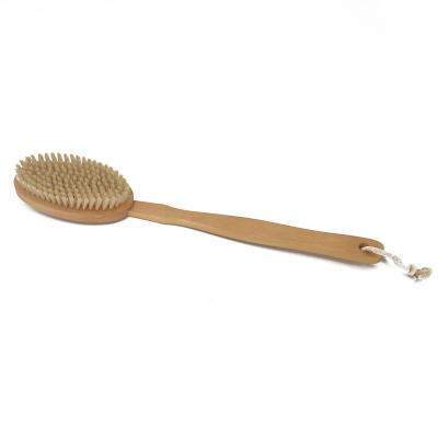 China Long Lasting Handle Bath Body Brush , Wooden Detachable Handle Bath Body Brush for sale