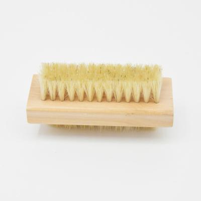 China Sustainable Finger Nail Sweep Brush Dust Cleaning Cleaner Brush Wooden Nail Scrub Nail Brush for sale