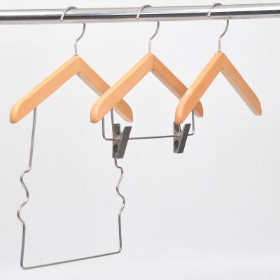 China Behind Doors/On Walls Baby Fashionable Natural Wood Coat Hanger Mini Size Wholesale For Brand Store for sale