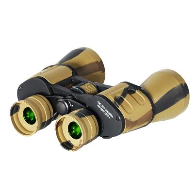 China 10x50 Camouflage Wide Angle Sight Field bak4 Prisms High Power Traveling Larger Sighting Bird Watching Outdoor Binoculars ZCB-10X50With a for sale