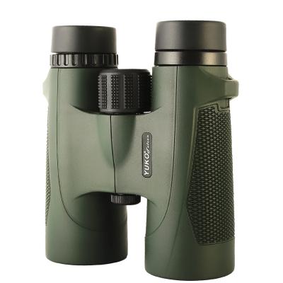 China Professional Hunting Camping Plastic Coating 8x42 Steel Anti-glare Large Viewing Angle For Roof Outdoor Observation Eye-protecting Binoculars for sale