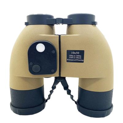 China 10x50 sand color with bak4 compass prism desert binocular waterproof search and rescue MZ40-10x50S for sale