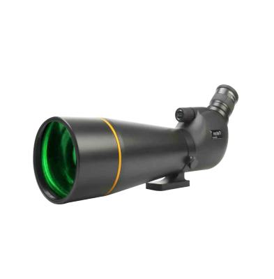 China China Supplier Plastic Hunting Spotting Scope 20-60x80 High Power High Clear Spot Scope With Big Eyepiece Water Proof Night Vision for sale