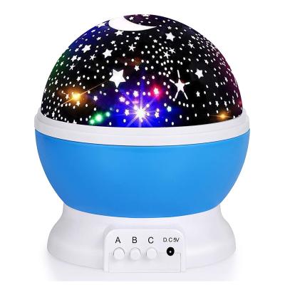 China Mid Century Star Night Light, 360-Degree Rotating Star Projector, 4 LED Desk Lamp 8 Colors Changing with USB Cable for sale