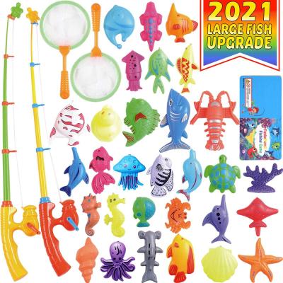 China Plastic Magnetic Fishing Pool Toys Children Party Toy Toddler Colorful Ocean Sea Animals for sale