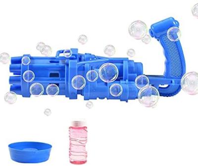 China Plastic Bubble Machine Gatling Bubble Machine Handheld Toys For Kids 8-Hole Capacity Super Bubbles Outdoor Activitie for sale