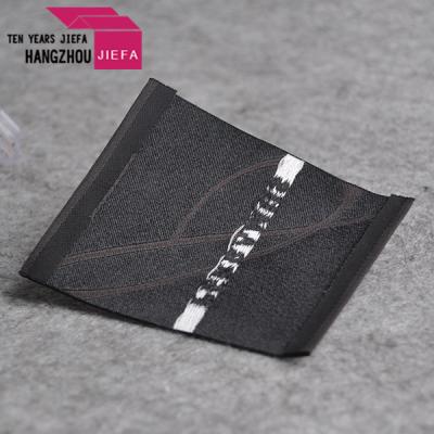 China Sustainable Fabric Woven Label Type And Feature 100% Washable And Eco-friendly Cotton Fabric Woven Label for sale