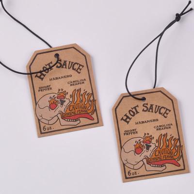 China Kraft Paper Hang Tag Sustainable Custom High Quality Selling Hang Tags And Apparel Fabric for sale