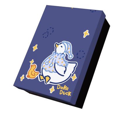 China Recycled Materials/Handmade Custom Cute Base And Lid Birthday Gift Cartoon Packaging Box With Base And Lid for sale