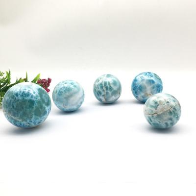 China China bulk wholesale natural crystal larimar sphere high quality crystal ball for decoration for sale