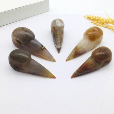 China China wholesale bulk natural agate bird crystal druzy skulls high quality for decoration for sale