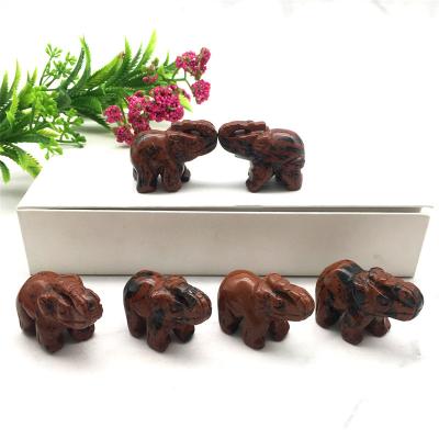 China Wholesale from Europe, various sizes of small elephants. Obsidian red act the role tasted to decorate for sale