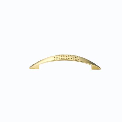 China Traditional Light luxury gold door handle drawer cabinet wardrobe modern simple furniture hardware handle for sale