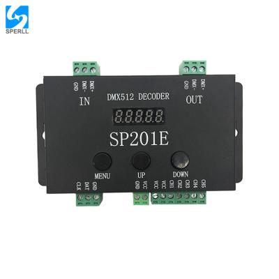 China WS2812B SK6812 DMX 512 Channel SPI Signal Digital Decoder Pixel Led Strip Controller SP201E for sale