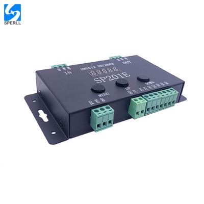 China WS2812B SK6812 DMX 512 Channel SPI Signal Digital Decoder Pixel Led Strip Controller SP201E SP201E for sale